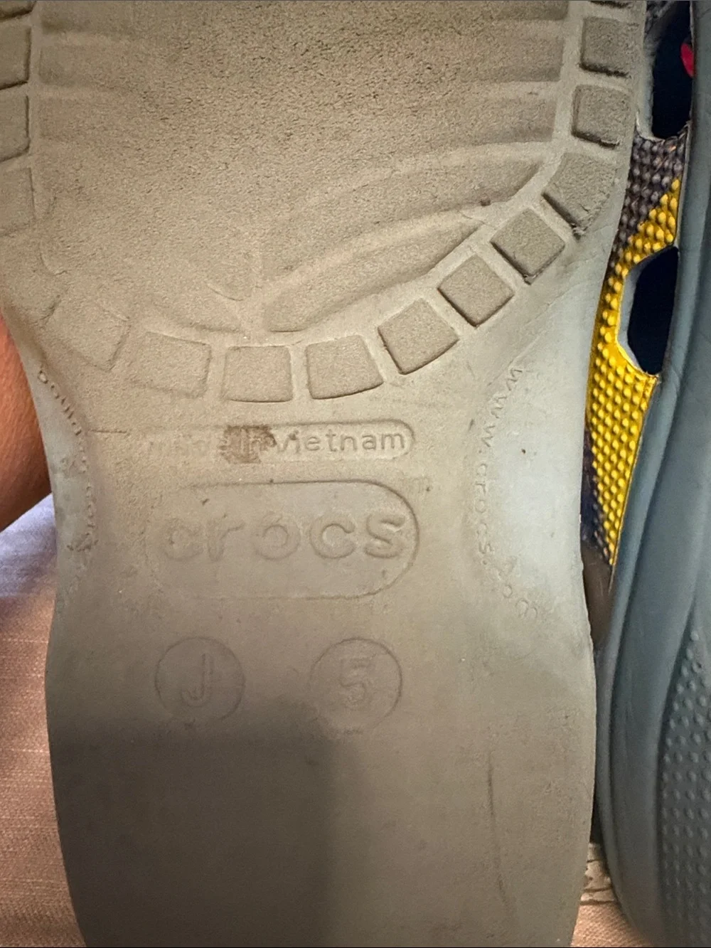 CROCS Minions Kids Yellow & Gray Slip-On Clogs with Heel Strap